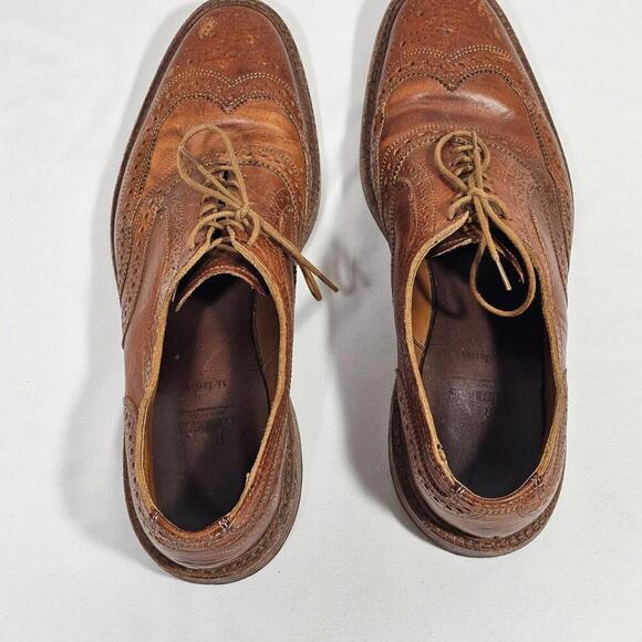 Allen Edmonds McTavish Dress Shoes Brown Wingtip Leather Oxford Mens Size 10.5 D main image 4